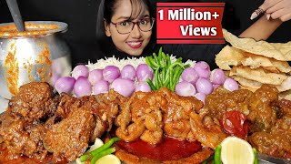 Eating Chicken Liver Curry Spicy Bihari Chicken Skin Curry  Big Bites  Asmr Eating  Mukbang [upl. by Howe]