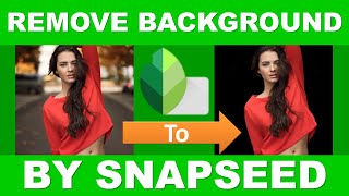 How to Remove Background of a Photo by Snapseed [upl. by Ahsinet247]