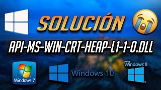 Solución al Error apimswincrtheapl110dll en Windows 1087  Tutorial 2024 [upl. by Itoyj]