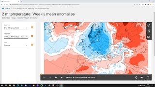 ECMWF 42 Day Forecast Colder For December [upl. by Lilaj]