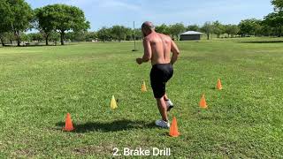 Wide Receiver Drills Get Faster amp Quicker Football Workouts [upl. by Ioyal]