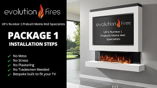 Evolution Fires Package 1 PreBuilt Media Wall Installation Video [upl. by Goldin761]