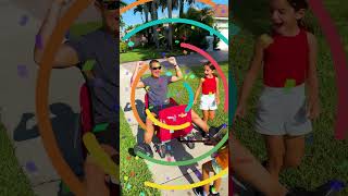 All Aboard the ChooChoo Train 🚂 Can Mimi amp Lele Pull Dad on this Trolley Challenge 😂 shorts [upl. by Pardner]