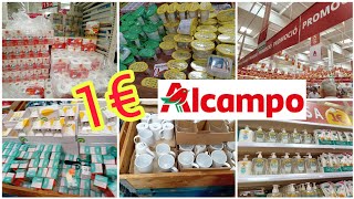 ALCAMPO TODO 1â‚¬ ðŸ›ðŸ›’ BAZAR Y DROGUERÃA MERECE LA PENA Amunaysuscosas [upl. by Brentt628]