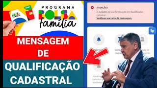 ☑️ BOLSA FAMÍLIA QUALIFICAÇÃO CADASTRAL NO APLICATIVO O QUE SIGNIFICA [upl. by Buxton107]