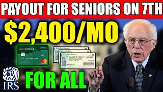 PAYOUTS JUST CONFIRMED TO DEPOSIT ON 7TH  2400MO CHECKS FOR ALL ON LOW INCOME SOCIAL SECURITY [upl. by Akemyt]