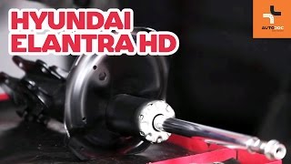 Cómo cambiar amortiguadores delanteros en HYUNDAI ELANTRA HD INSTRUCCIÓN  AUTODOC [upl. by Garcon240]