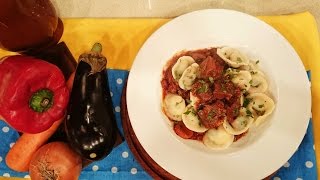 Capellettis con masa de tarta y estofado de asado [upl. by Lorine]