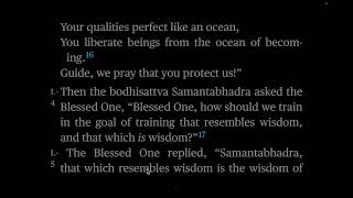 Samantabhadra Perfection of Wisdom Audiobook wtext TrNyimé Translation Committee rAngus Cargill [upl. by Annaet]