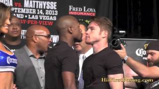 Mayweather vs Canelo Final Face Off [upl. by Carlynne]