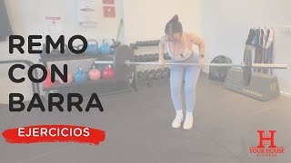 Cómo Hacer el Remo con Barra Paso a Paso Tutorial [upl. by Toms]