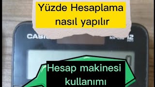 Hesap Makinesi İle Yüzde Hesaplama Nasıl Yapılır KDV Hesaplama Nasıl Yapılıyor [upl. by Tonnie]