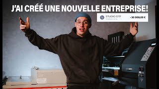 3 mois pour créer mon entreprise Cette technique dimpression va vous changer la vie📈⏱️ [upl. by Drusie]