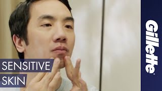 Mens Skin Care Tips How to Shave Sensitive Skin [upl. by Tenaej888]