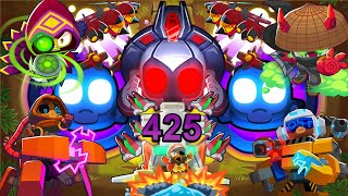 ALL 6 PARAGONS LEVEL 100  VTSG  ROUND 425 SOLO BTD6 [upl. by Odrahcir]