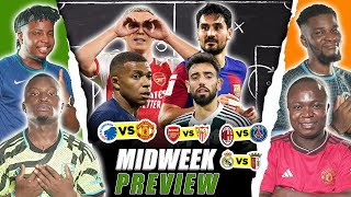 MIDWEEK PREVIEW FT Tox Dani Godfrey amp Henry Newcastle Barcelona Man UTD Real Madrid amp PSG [upl. by Ilana]