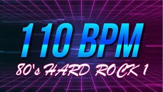 110 BPM  80s Hard Rock  44 Drum Track  Metronome  Drum Beat [upl. by Enael23]