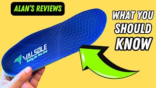 My Review of VALSOLE Orthotic Insoles for Plantar Fasciitis  220 lbs Support High Arch Flat Feet [upl. by Tica146]