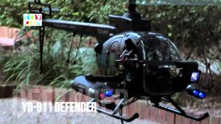 YD911 Defender Military Full Function 3 Channel RC Helicopter Gyro [upl. by Armand762]