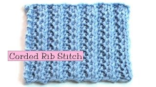 Fancy Stitch Combo  Corded Rib [upl. by Durwyn525]