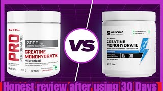 Wellcore Creatine vs GNC Creatine Monohydrate  Honest Comparison 🔥 [upl. by Irik]