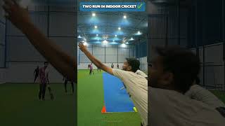 Two run in indoor cricket 👏  Edged But Worth 💯 Indoor World 🌍 indoorcricket batting cricket [upl. by Yllim]