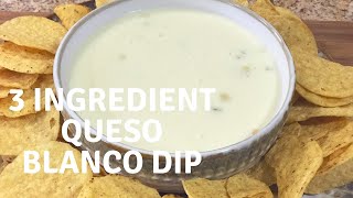 3 Ingredient Queso Blanco Dip Mexican Restaurant Style with Chef Kristi [upl. by Howund433]