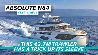 This 32m trawler has a trick up its sleeve  Absolute Navetta 64 review  Motor Boat amp Yachting [upl. by Accebar]