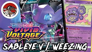 Sableye V  Weezing Deck Profile amp Gameplay Vivid Voltage Pokemon TCG Online [upl. by Moshell68]