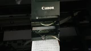 Test Print Canon MP237 printer [upl. by Camila]