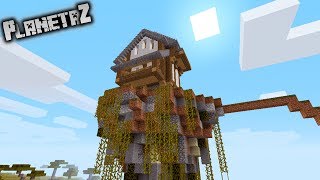 COMO HACER UNA CASA FLOTANTE EN SURVIVAL  PLANETA Z MINECRAFT 14  OmarZcraft [upl. by Anier]