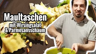 Hinterm Herd EP 2 Selbstgemachte Maultaschen mit Wirsingsalat und Parmesanschaum  MÖBEL SCHOTT [upl. by Dougherty511]