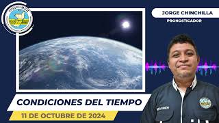 CONDICIONES DEL TIEMPO PARA HOY VIERNES 11 DE OCTUBRE DE 2024 [upl. by Sikras]