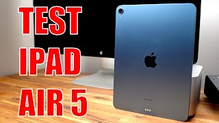 Test IPAD AIR 5 bleu  une belle tablette en 2022 [upl. by Lippold165]