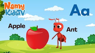 ABC Phonics Song with TWO Words  ABC Alphabet Songs with Sounds  Namy Kids TV  Nursery Rhymes [upl. by Ecirual887]