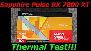 AMD Rx 7800 XT GPU Temperature Tests with Cinebench 2024 [upl. by Fasa]