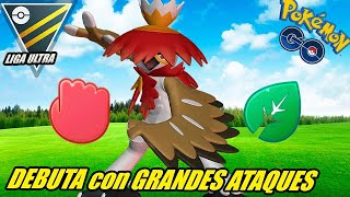 EL DEBUT de DECIDUEYE de HISUI siendo MUY SPAMMER y CON GRANDES ATAQUES en LIGA ULTRA  GBL  Go PvP [upl. by Jaehne]