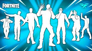 ALL ICON SERIES DANCES amp EMOTES IN FORTNITE [upl. by Nnylatsirk]