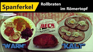 Spanferkel Rollbraten im Römertopf [upl. by Haliak]