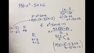 Factorización del polinomio x25x6 [upl. by Ahsienom32]