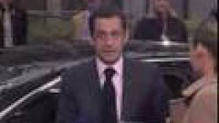 Sarkozy arrives at EU summit in Brussels [upl. by Rubbico865]