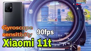 Xiaomi 11t Pubg 90fps 2024  Gyroscope sensitivity  PUBG Mobile [upl. by Nommad535]