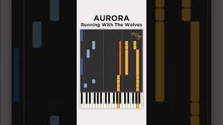 Running with the Wolves Aurora  Piano tutorial [upl. by Jehoash]