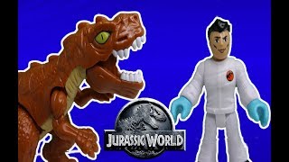 Jurassic World Imaginext Research Lab Fisher Price Dinosaurs UnboxingReview 2018 [upl. by Ludovico]