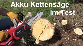 Einhell GE LC 18 Li Kit Akku Kettensäge im Test von The Handyman [upl. by Hake]