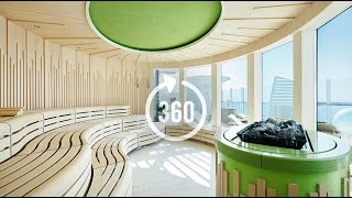 AIDAprima Rundgang in 360 Grad Organic Spa  Wellness und Beauty auf AIDA Kreuzfahrt [upl. by Baerl413]