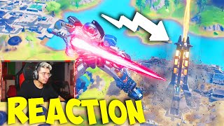 REACTION ALL EVENTO DELLA COLLISIONE SU FORTNITE [upl. by Panter]