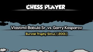 Vlastimil Babula Sr vs Garry Kasparov  Eurotel Trophy Simul  2001 [upl. by Seton404]