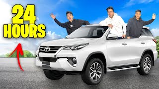 24 Hours In My New Car Fortuner 😍 1 lakh Rupees Challenge 💵 [upl. by Donny]