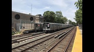 NYC Subway HD 60fps R160AR160B Q Trains amp R68R68A B Trains w R179  Avenue H 62917 [upl. by Eivad]